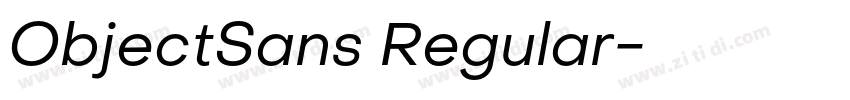 ObjectSans Regular字体转换